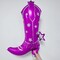6 Pcs Cowgirl Balloons 34 Inch Hot Pink Boots Foil Balloon for Western Cowboy Theme Party Decorations Last Rodeo Bachelorette Party Garland Kit